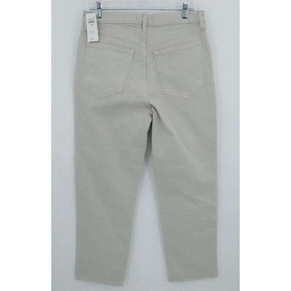 Abercrombie & Fitch Jeans Womens 31 Short Beige 90s Straight Ultra High Rise - Picture 2 of 16